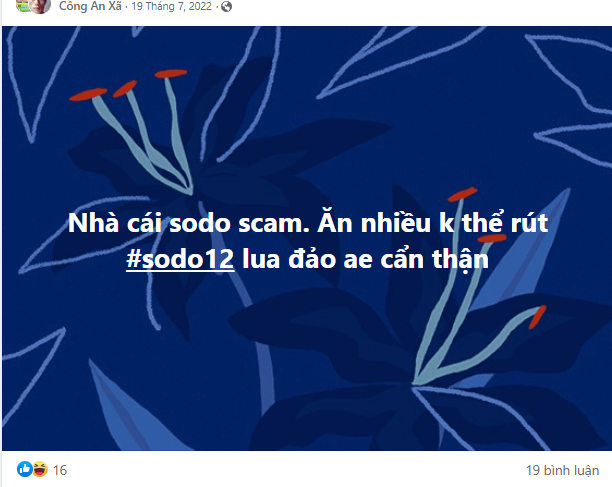 Sodo lừa đảo, không rep tin nhắn khách hàng